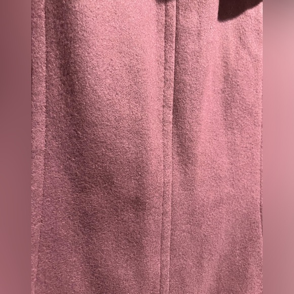 LONDON FOG 🩷 Wool Blend, Medium / Pea Coat Length , Smokey Pink Winter Coat - Picture 3 of 10